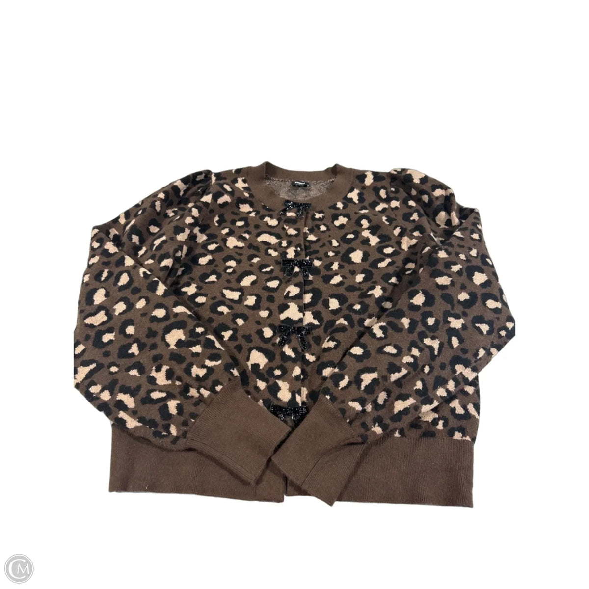 Sweater By Express In Animal Print, Size: L