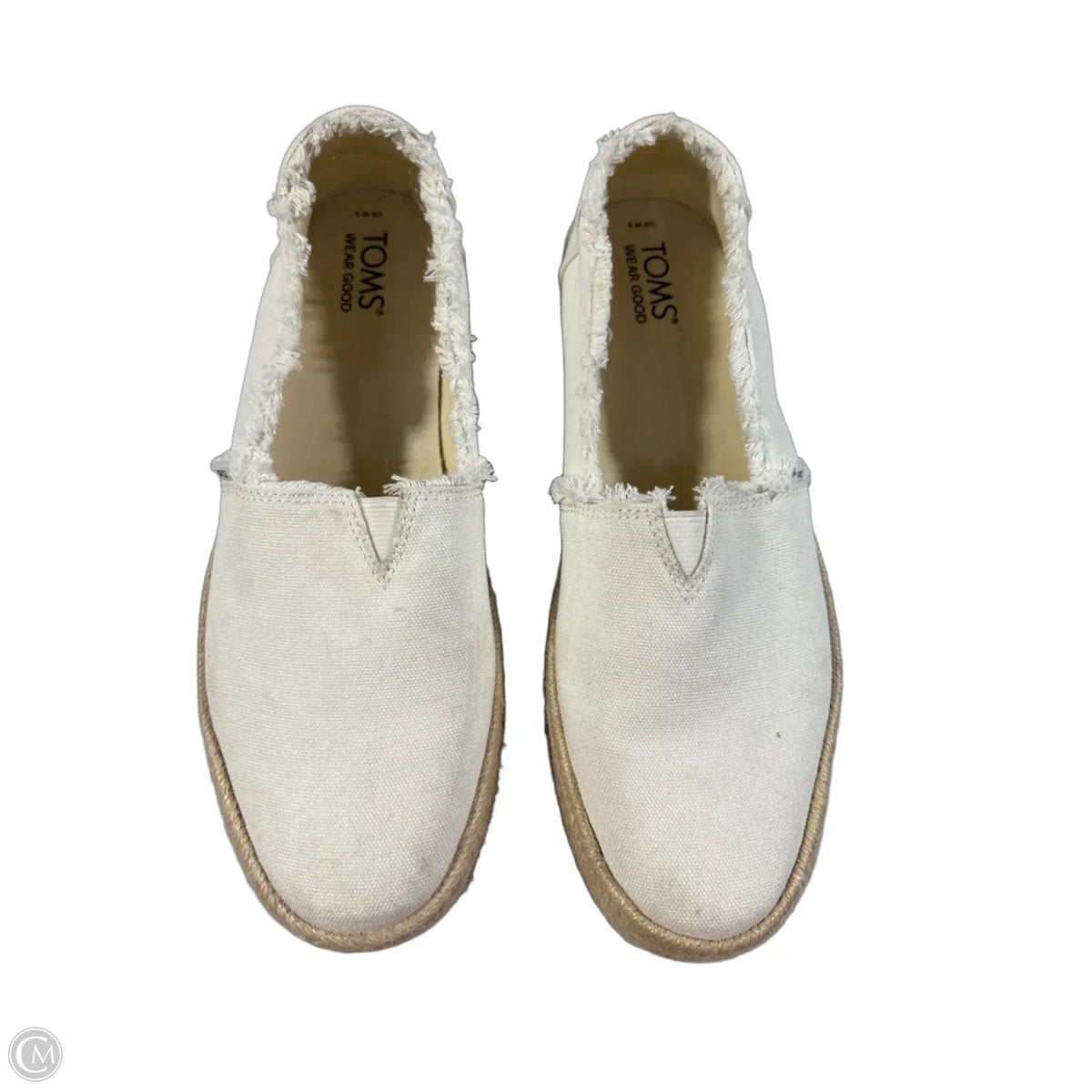 Shoes Flats By Toms In White, Size: 9