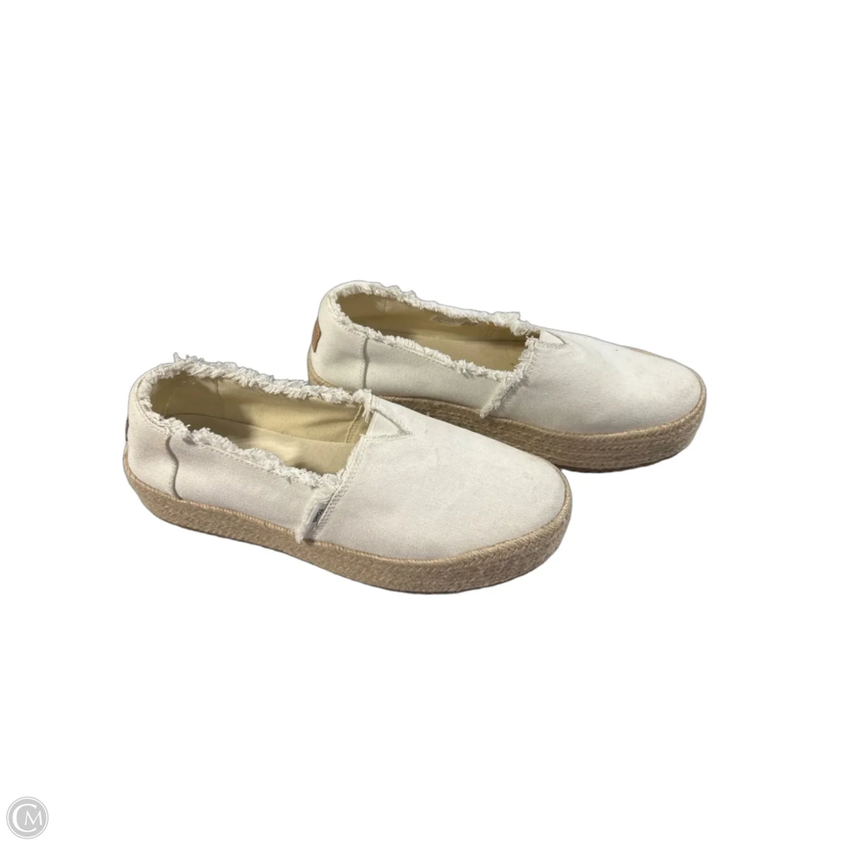 Shoes Flats By Toms In White, Size: 9