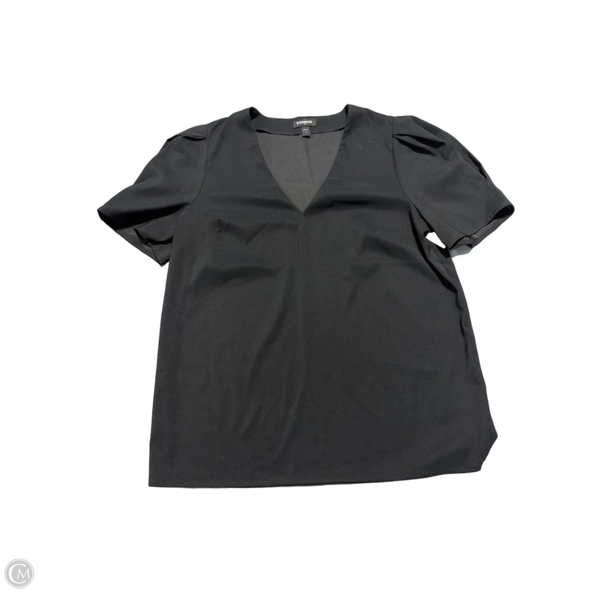 Top Short Sleeve By Express In Black, Size: S
