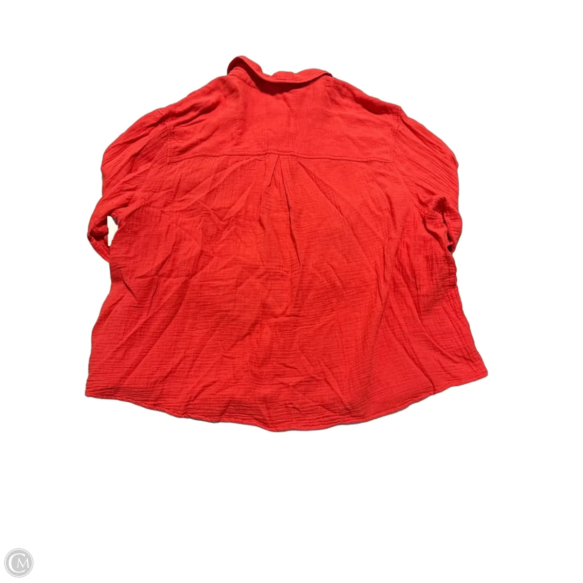 Top Long Sleeve By Maurices In Orange, Size: 2x