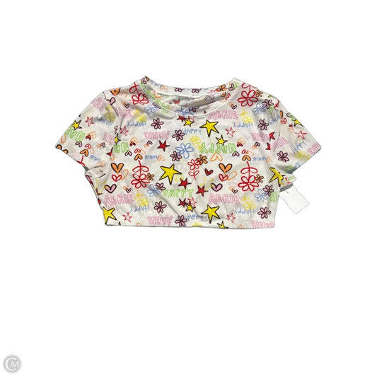 Top Short Sleeve By Aerie In White, Size: L