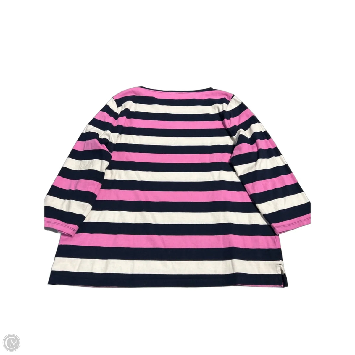 Top Long Sleeve By Talbots In Striped Pattern, Size: Xl