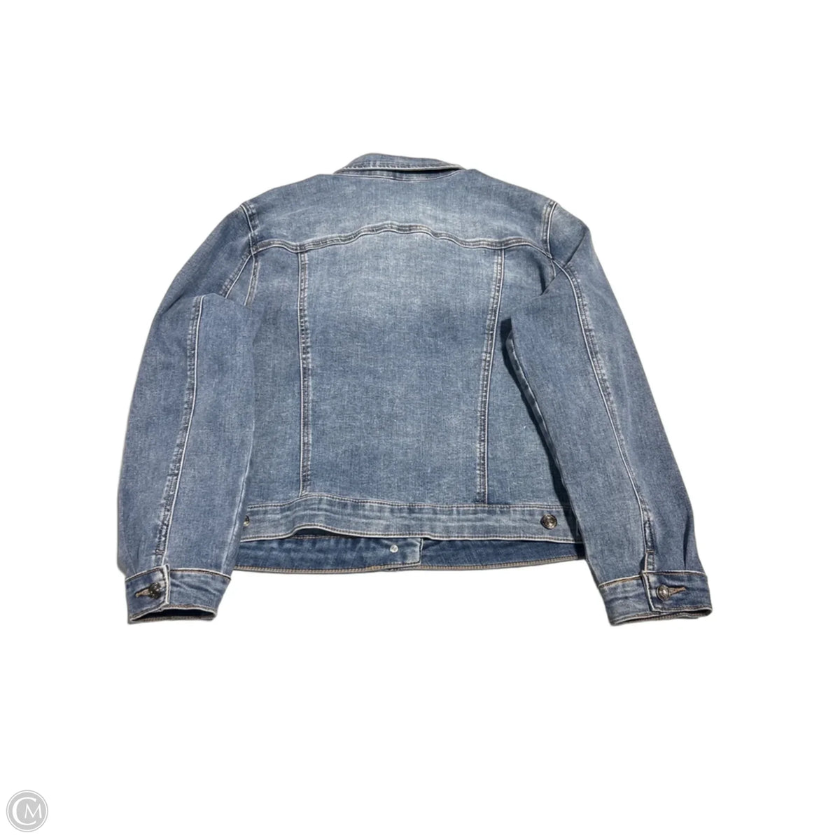 Jacket Denim By Tribal In Blue, Size: Xl