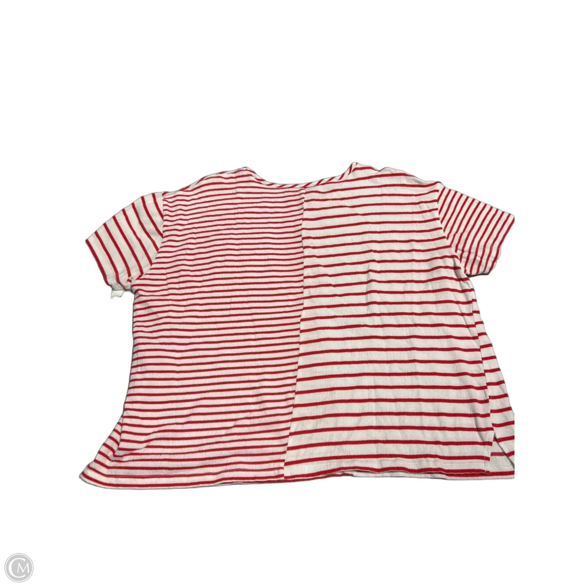 Top Short Sleeve By Multiples In Striped Pattern, Size: Xl