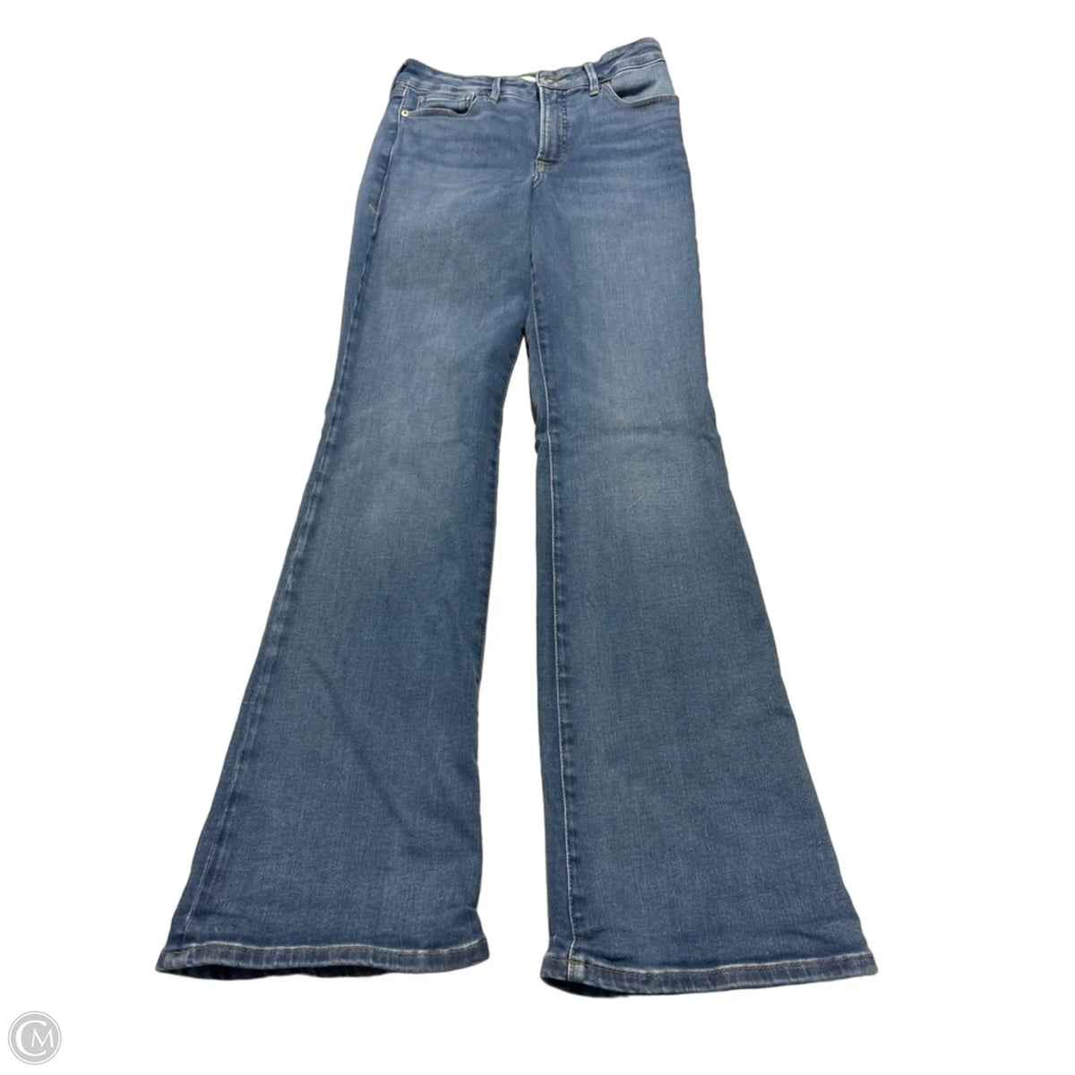 Jeans Flared By Good American In Blue, Size: 6