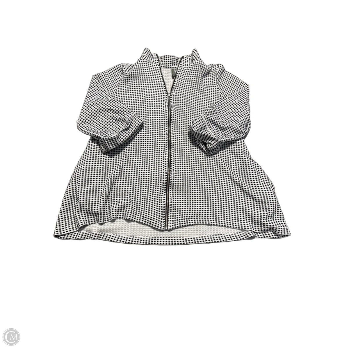 Top Long Sleeve By Cmc In Black & White, Size: M