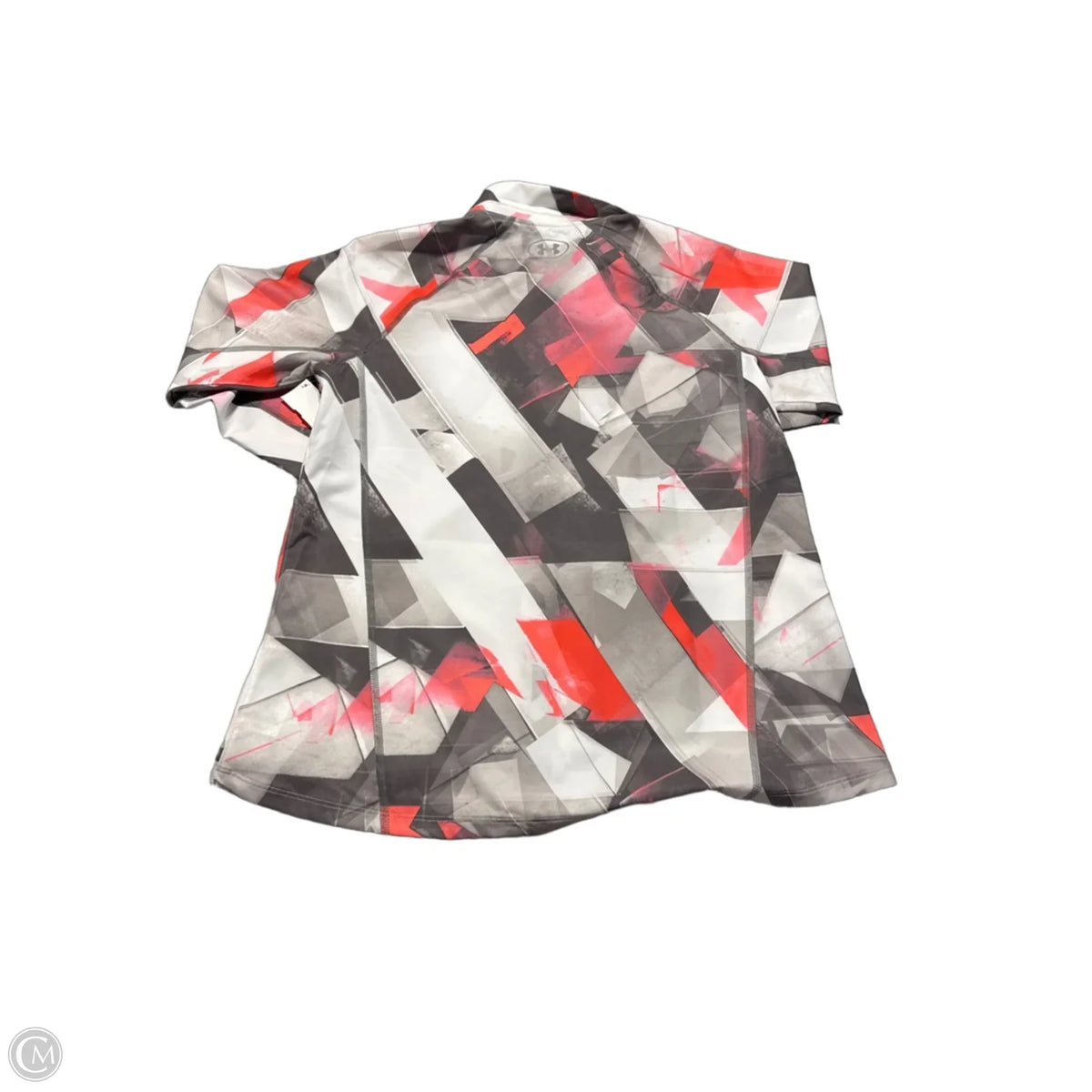Jacket Windbreaker By Under Armour In Grey & White, Size: L