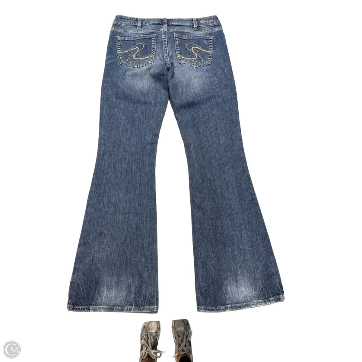 Jeans Boot Cut By Silver In Blue, Size: 10