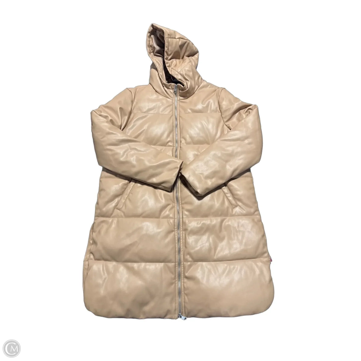 Coat Puffer & Quilted By Levis In Brown, Size: L