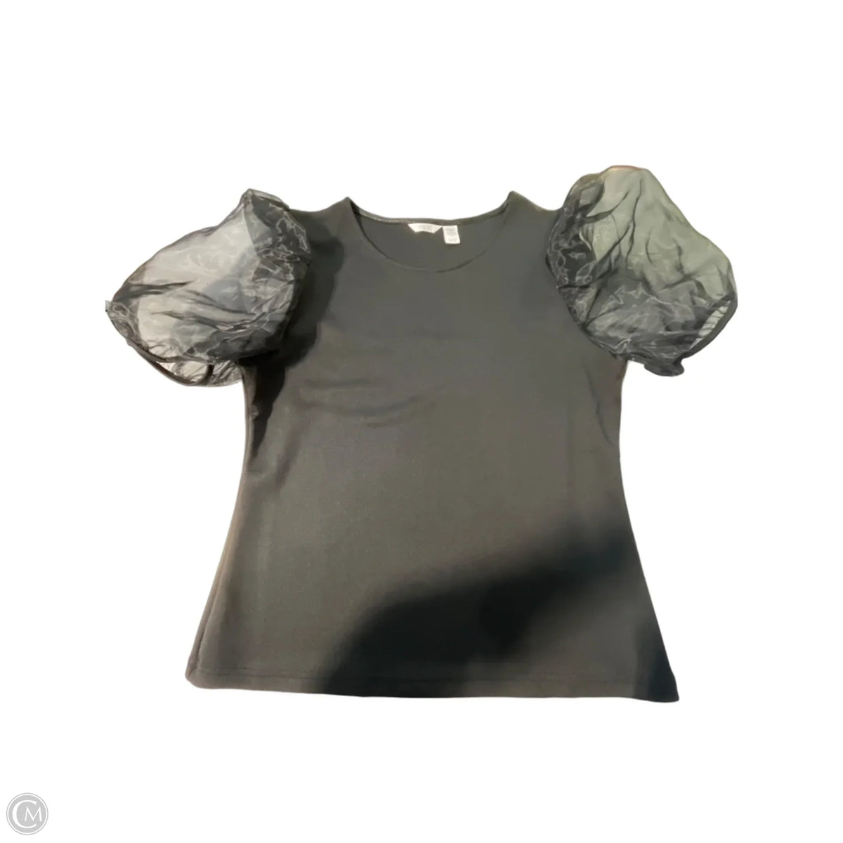 Top Short Sleeve By Kaktus In Black, Size: L