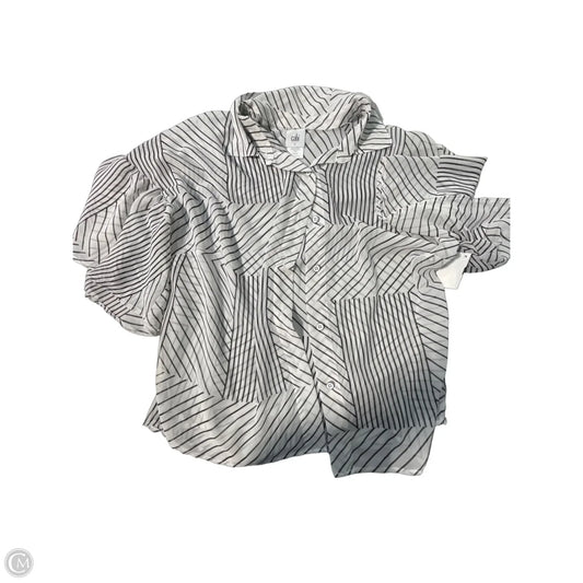 Top Short Sleeve By Cabi In Striped Pattern, Size: S