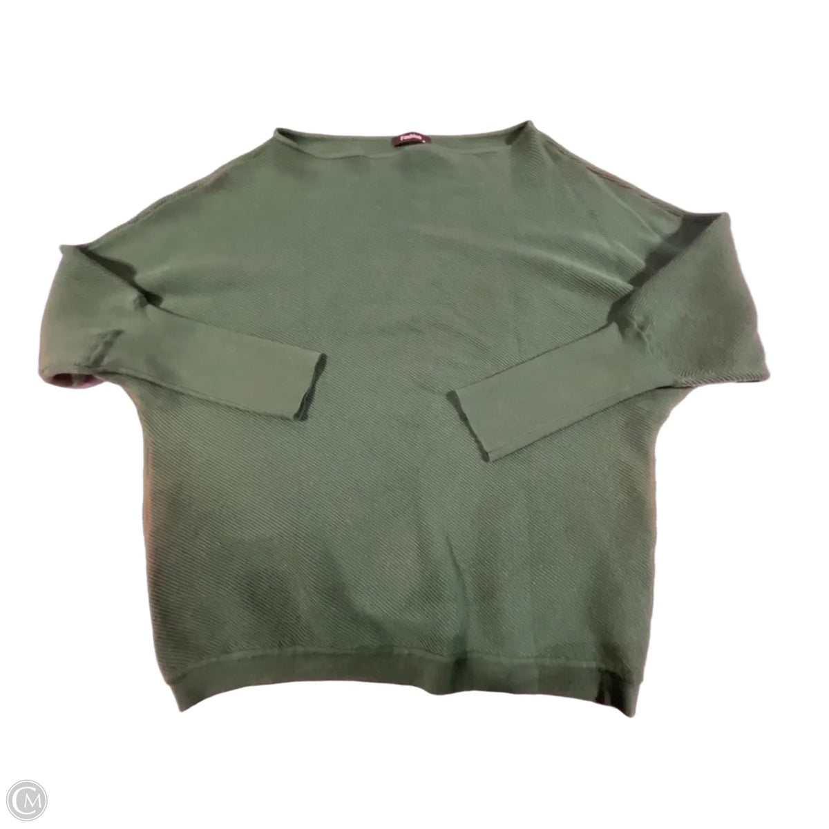 Top Long Sleeve By Cmc In Green, Size: M