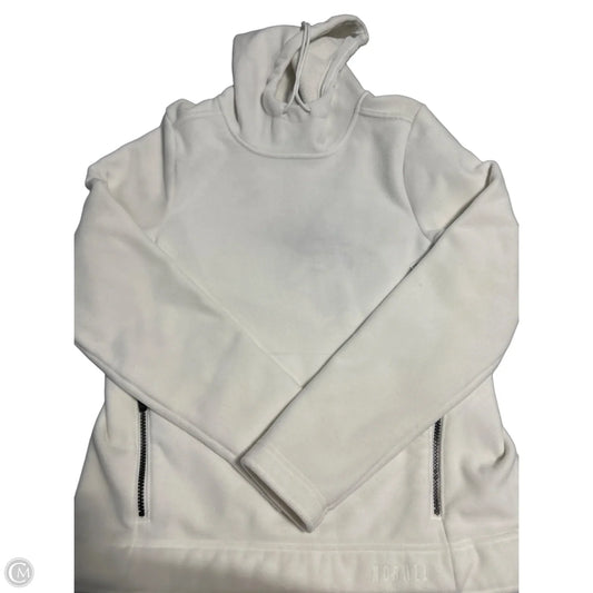 Sweatshirt Hoodie By Nobull In White, Size: S