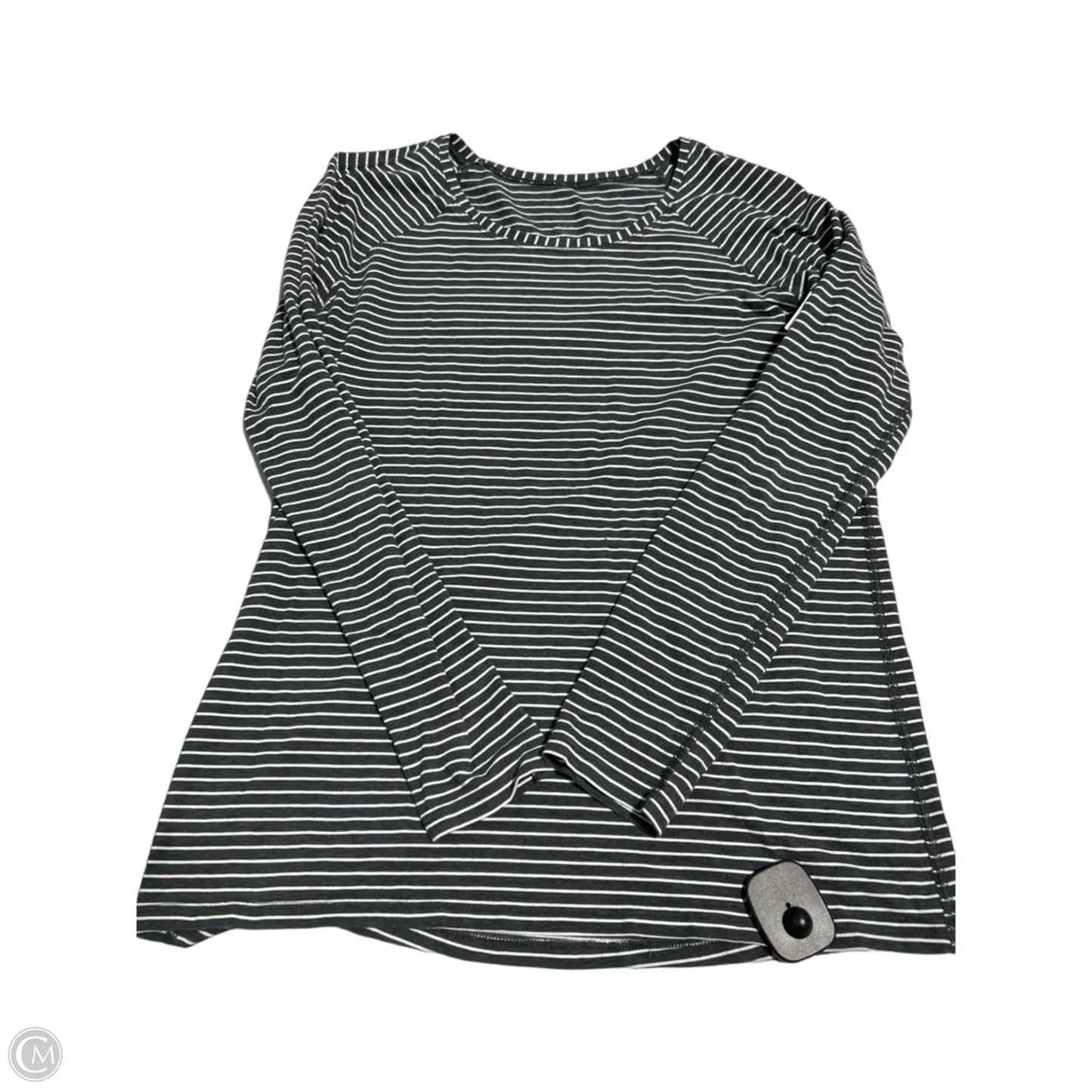 Top Long Sleeve By Lululemon In Striped Pattern, Size: M