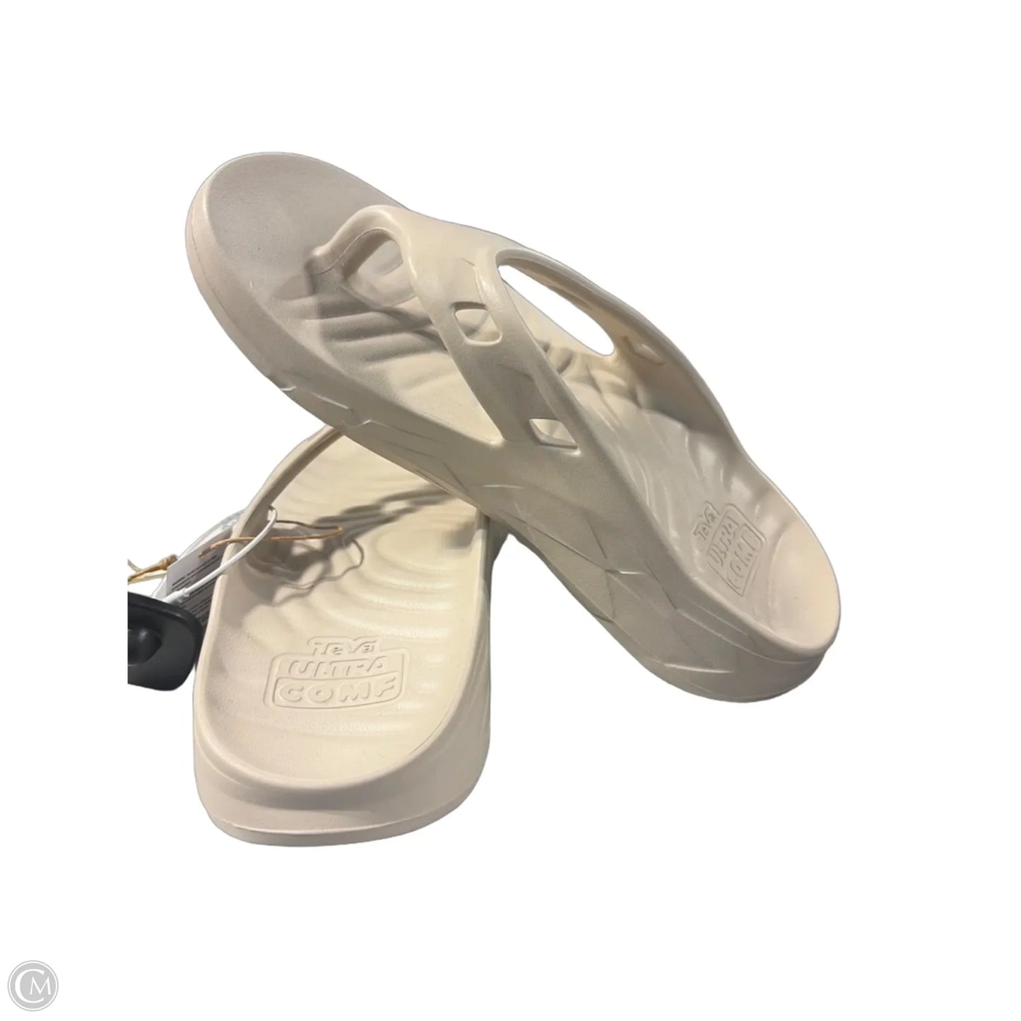 Sandals Flip Flops By Teva In Cream, Size: 10