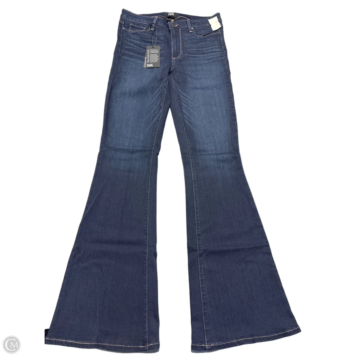 Jeans Flared By Paige In Blue, Size: 10