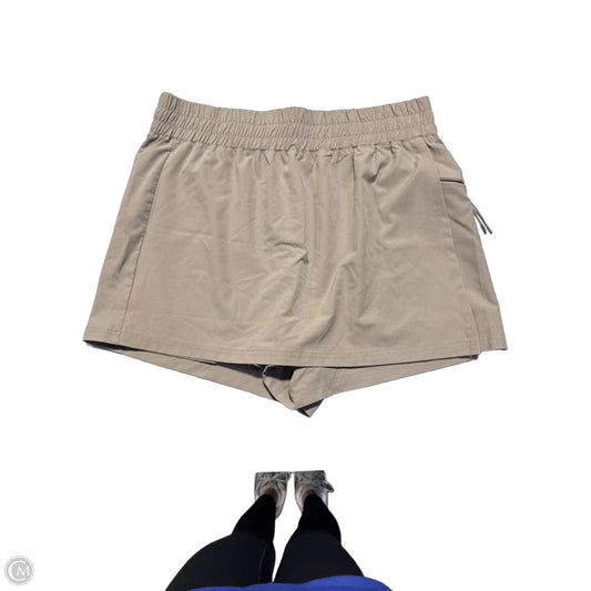 Athletic Skort By Bearpaw In Beige, Size: Xl