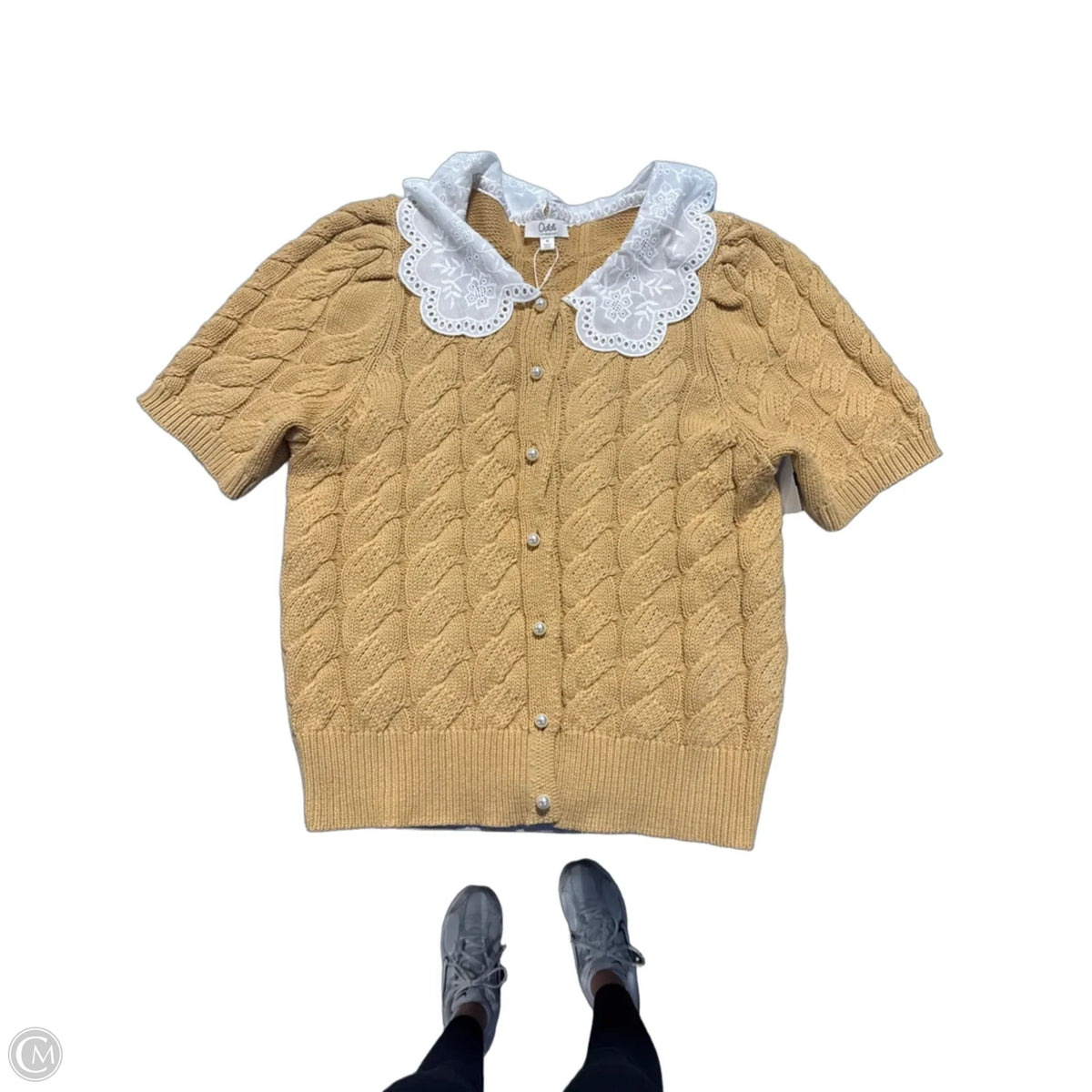 Sweater By Oddi In Tan, Size: M
