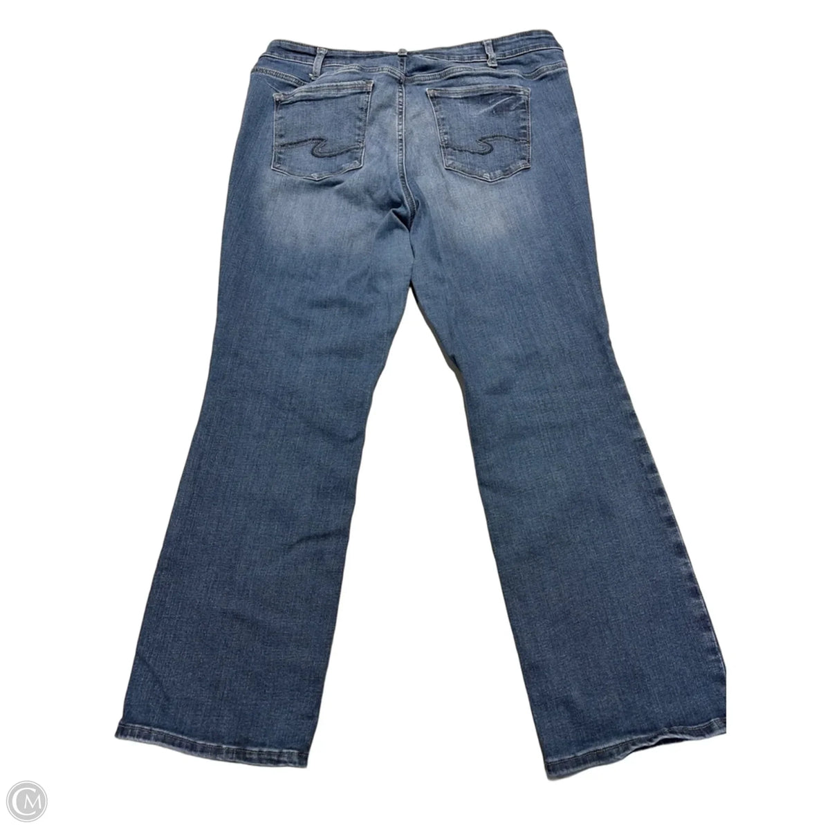 Jeans Boot Cut By Silver In Blue, Size: 18