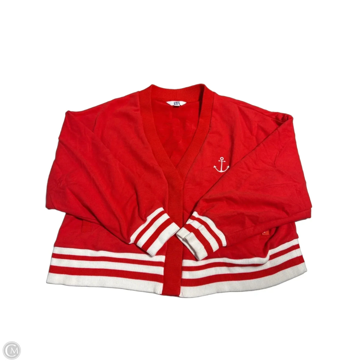 Top Long Sleeve By Joy Lab In Red, Size: M
