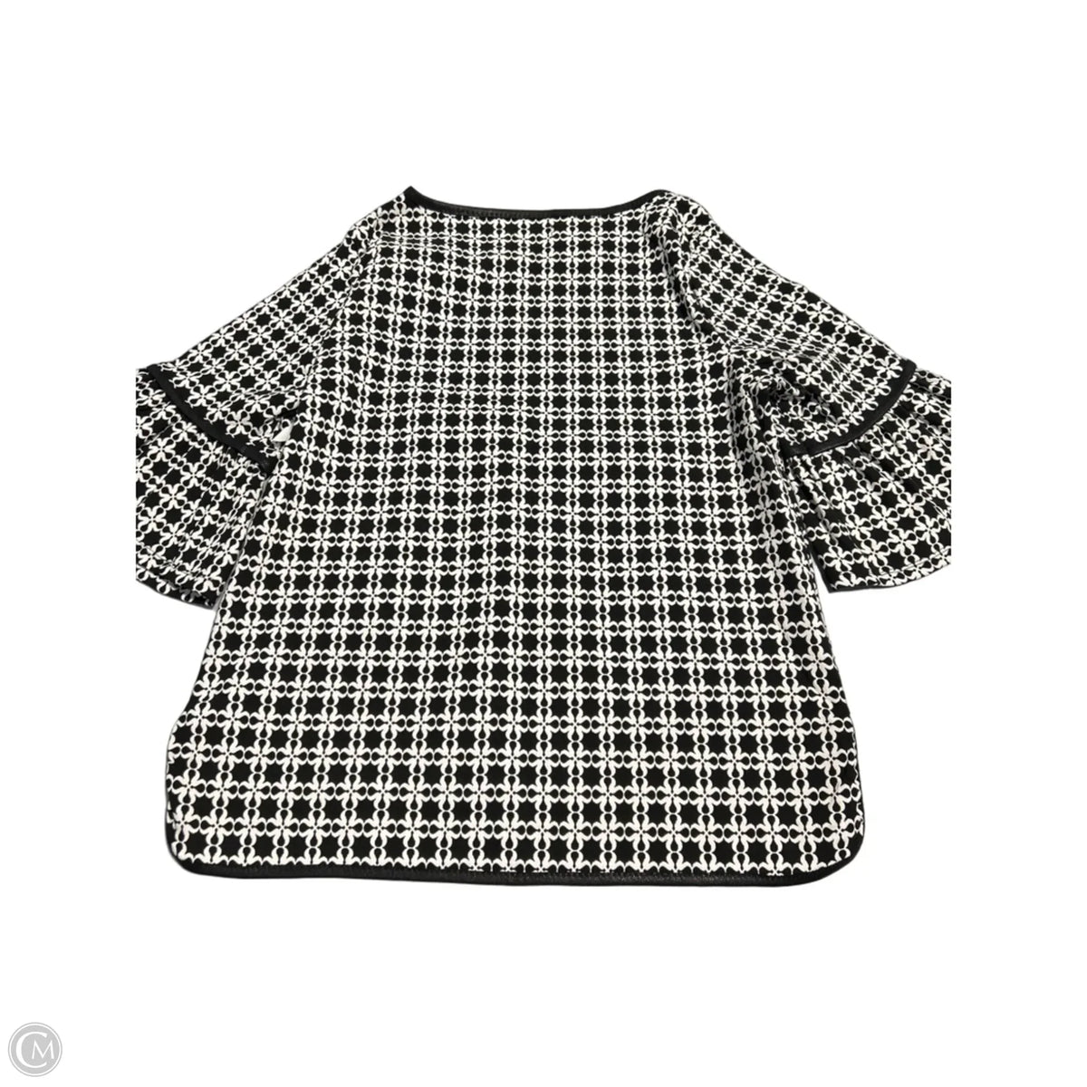 Top 3/4 Sleeve By Max Studio In Black & White, Size: Xl