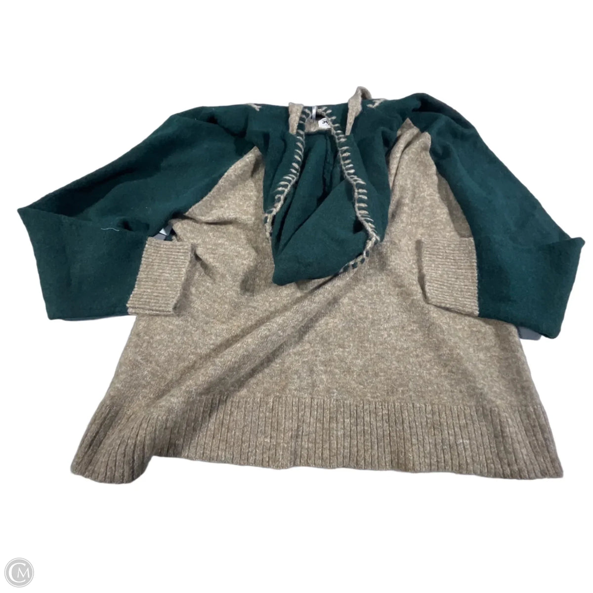 Sweater By Pulse In Brown & Green, Size: Xl