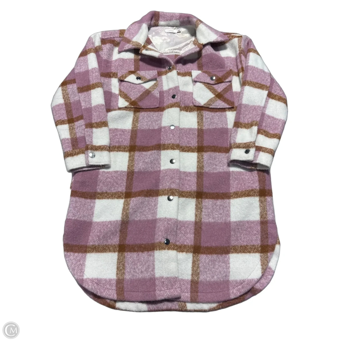 Coat Other By Lush In Plaid Pattern, Size: M