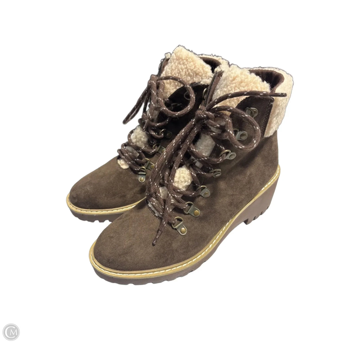 Boots Ankle Flats By Corkys In Brown, Size: 9
