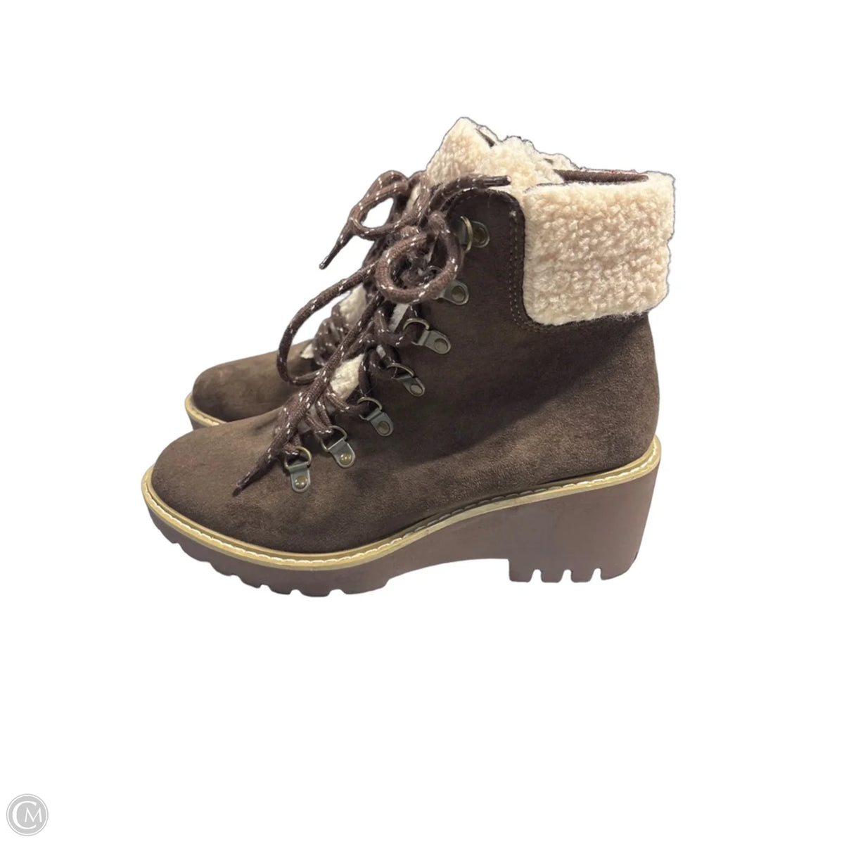 Boots Ankle Flats By Corkys In Brown, Size: 9