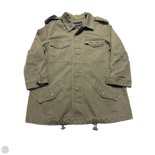 Jacket Shirt By Who What Wear In Green, Size: M