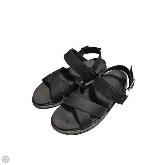 Sandals Flats By Dr Martens In Black, Size: 9