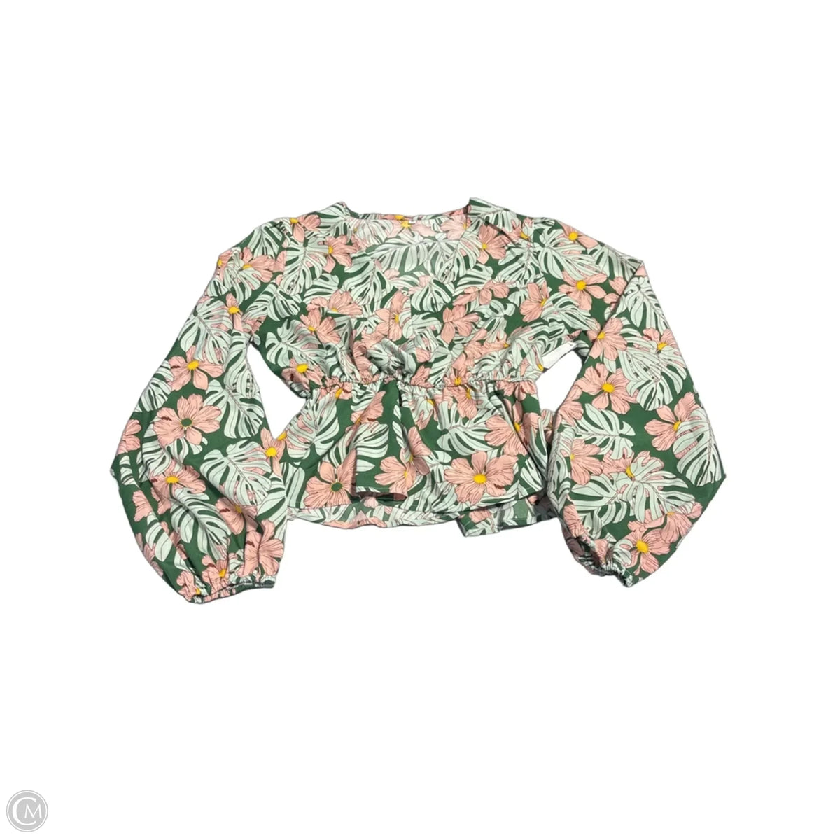 Top Long Sleeve By Cmc In Floral Print, Size: M