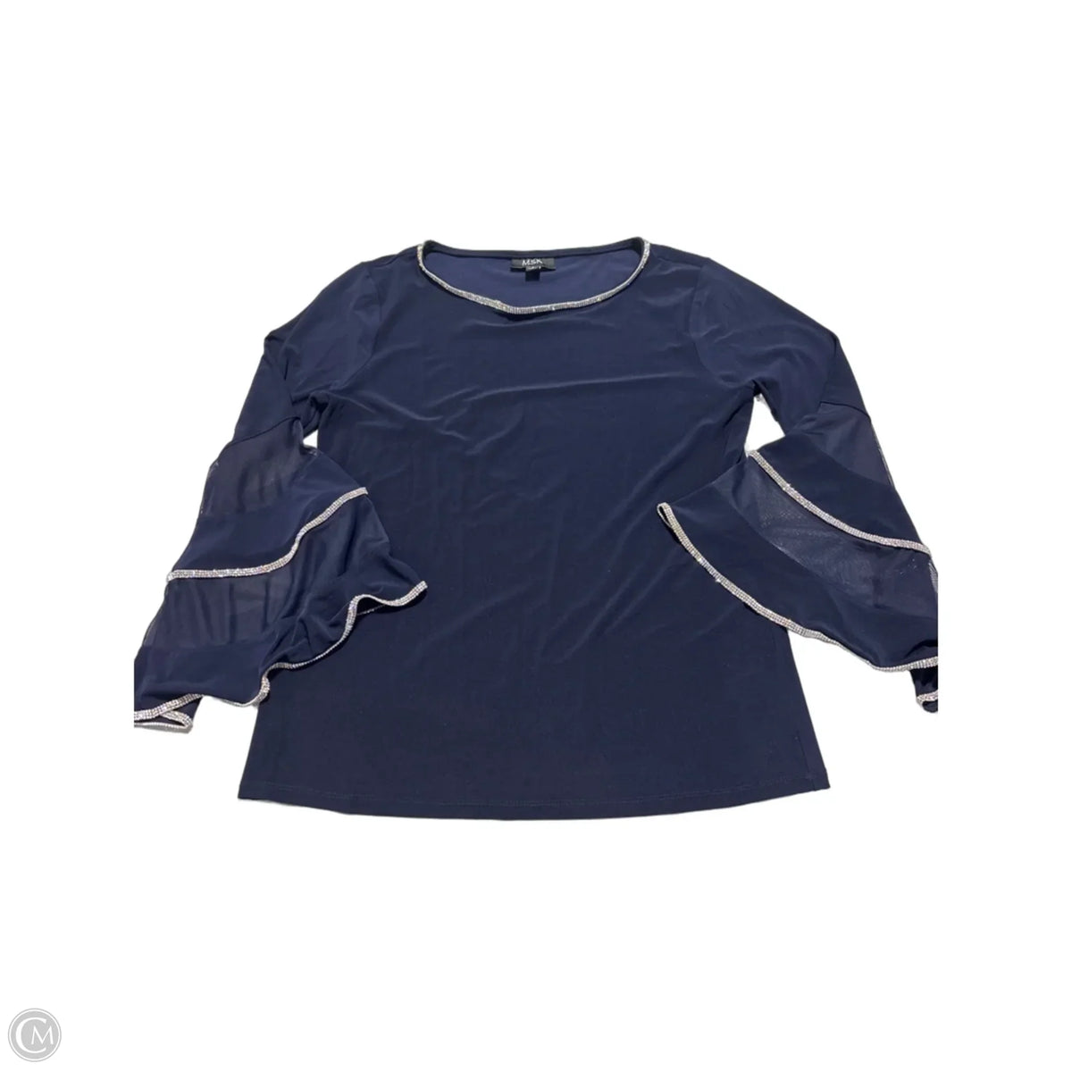 Top Long Sleeve By Msk In Blue, Size: S