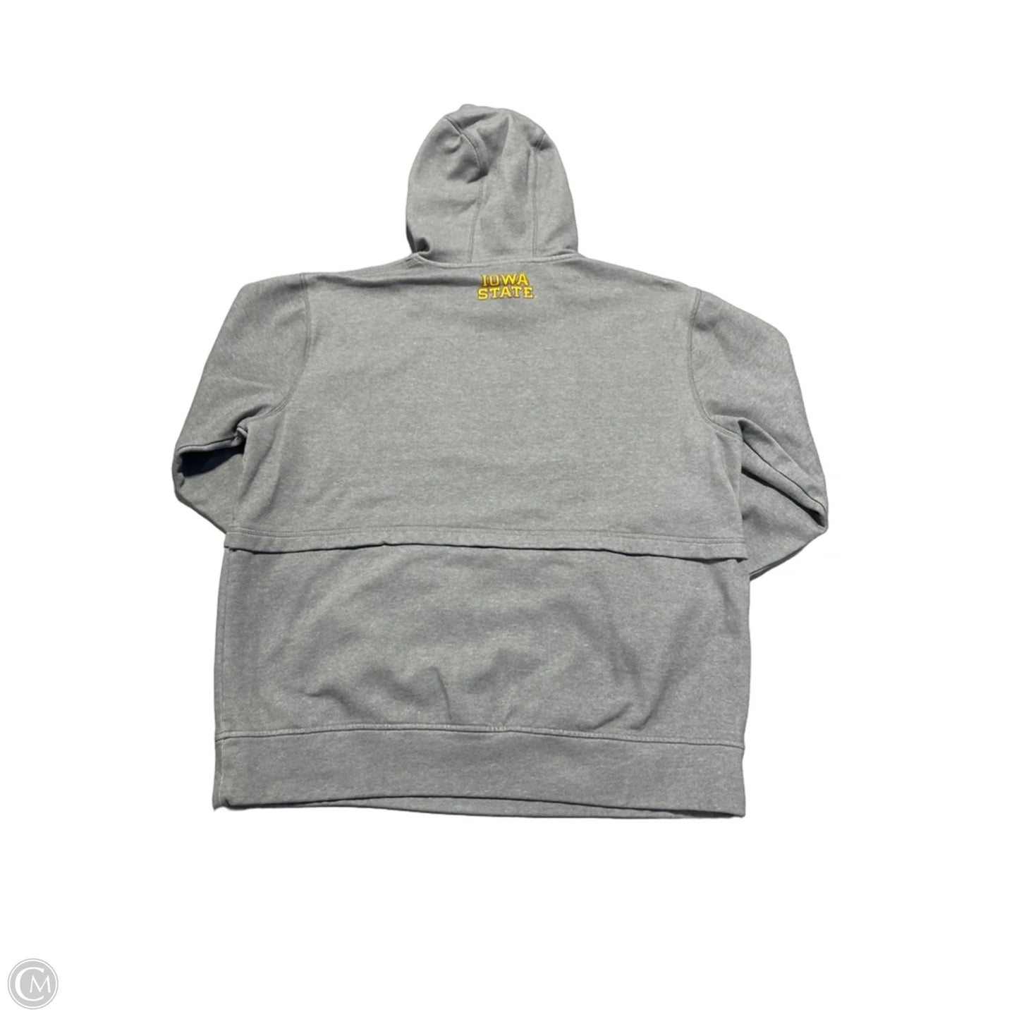 Sweatshirt Hoodie By Authentic In Grey, Size: L