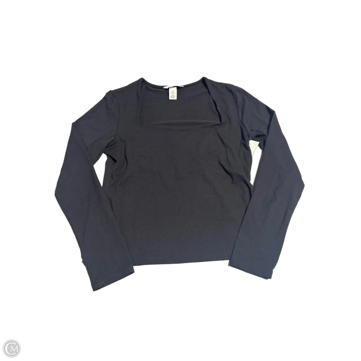 Top Long Sleeve By H&m In Black, Size: M