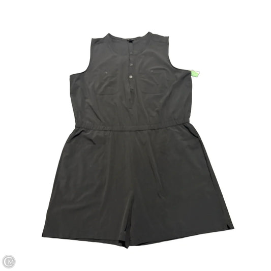 Romper By Eddie Bauer In Black, Size: 2x
