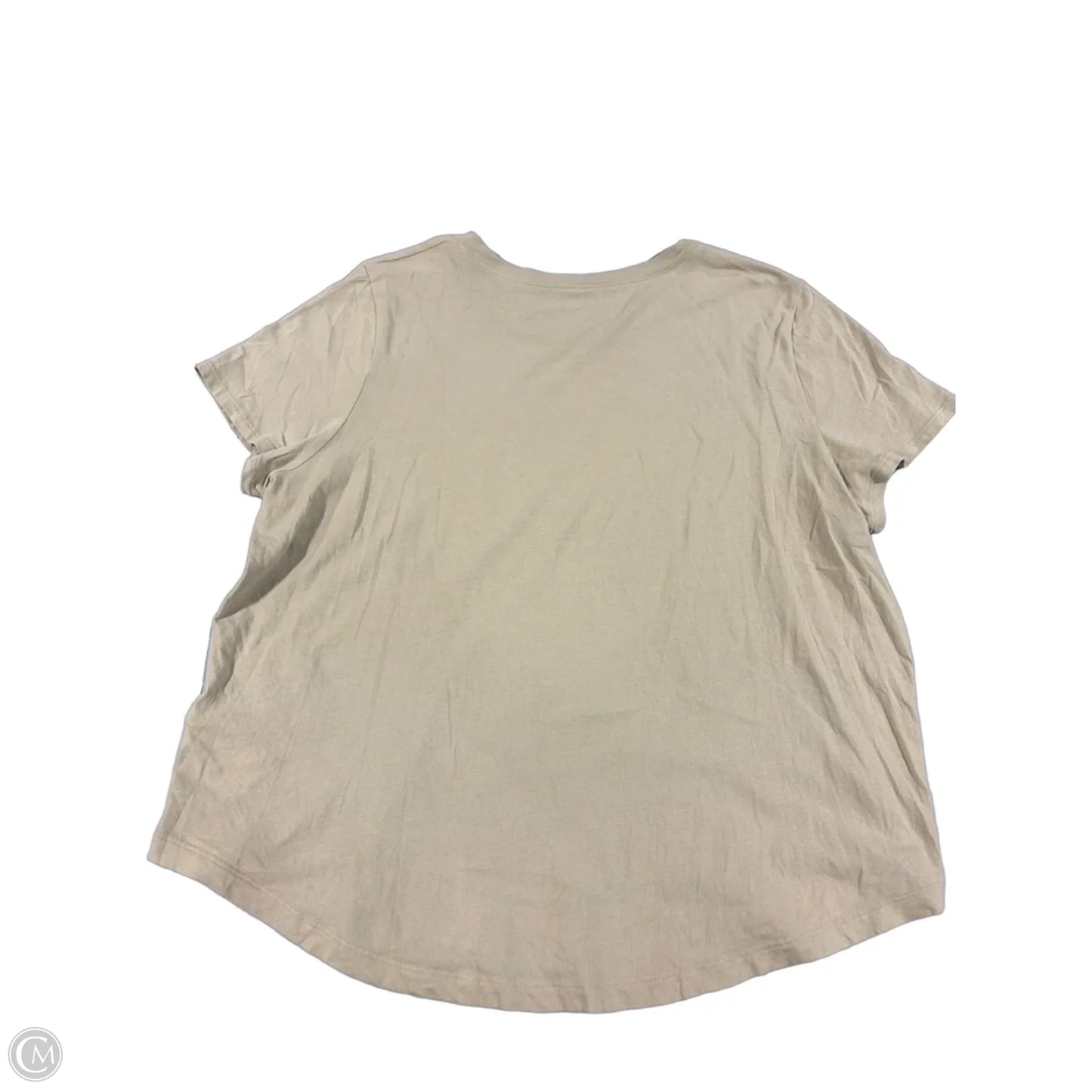 Top Short Sleeve By Madewell In Yellow, Size: Xxl
