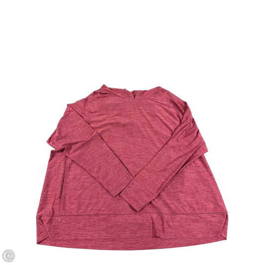Athletic Top Long Sleeve Collar By Eddie Bauer In Red, Size: 2x