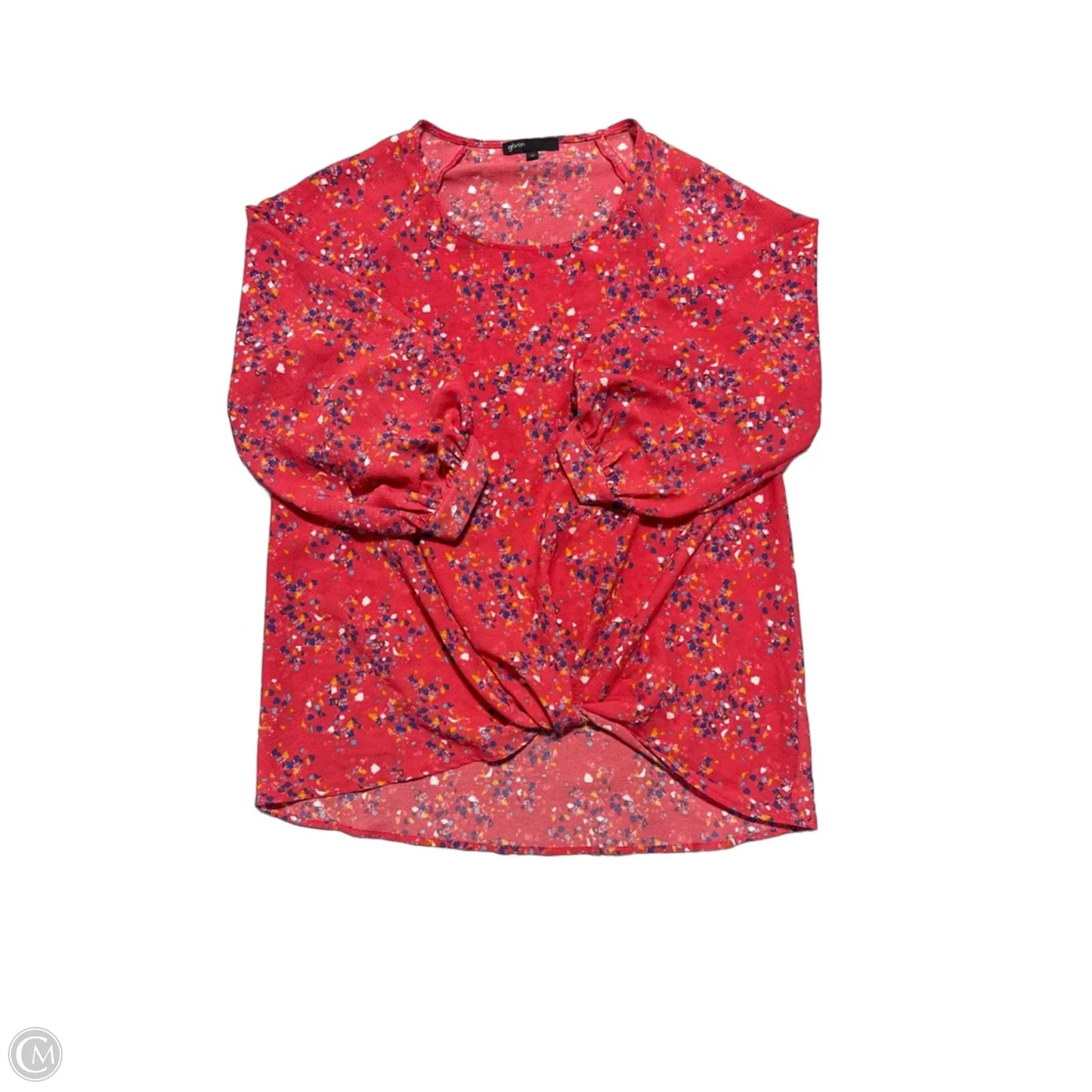 Top Long Sleeve By Gibson In Pink, Size: M