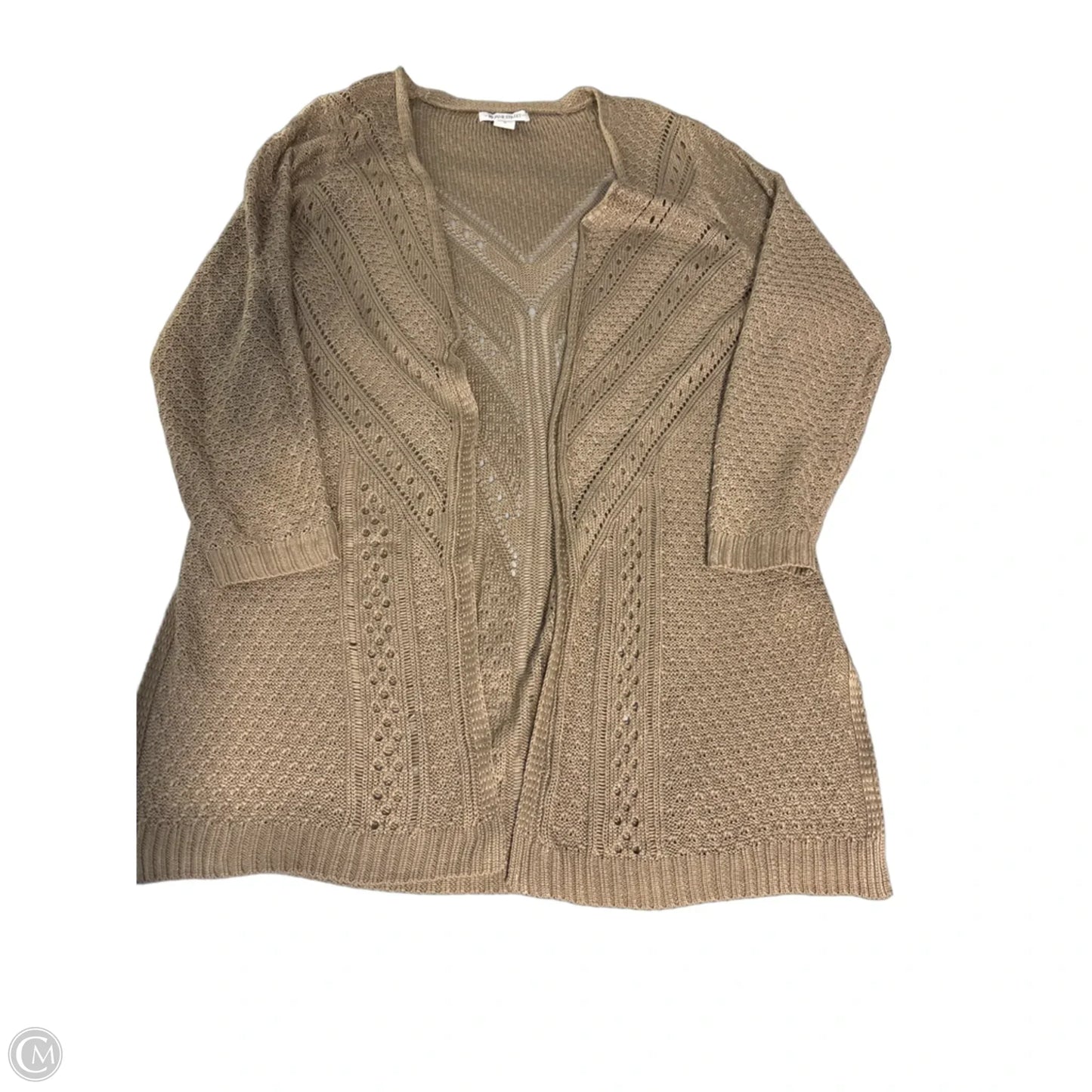 Cardigan By Cmc In Tan, Size: 1x