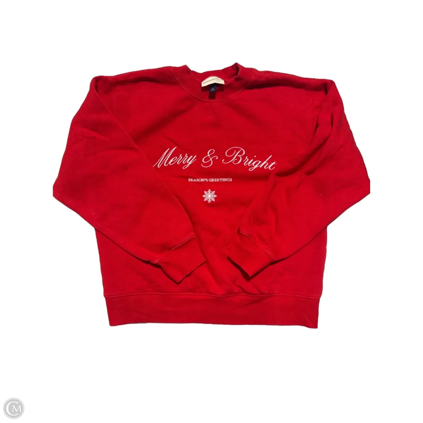 Top Long Sleeve By Universal Thread In Red, Size: Xs