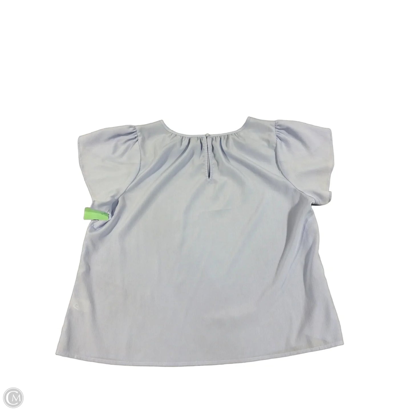 Top Short Sleeve By Nine West In Blue, Size: Xxl