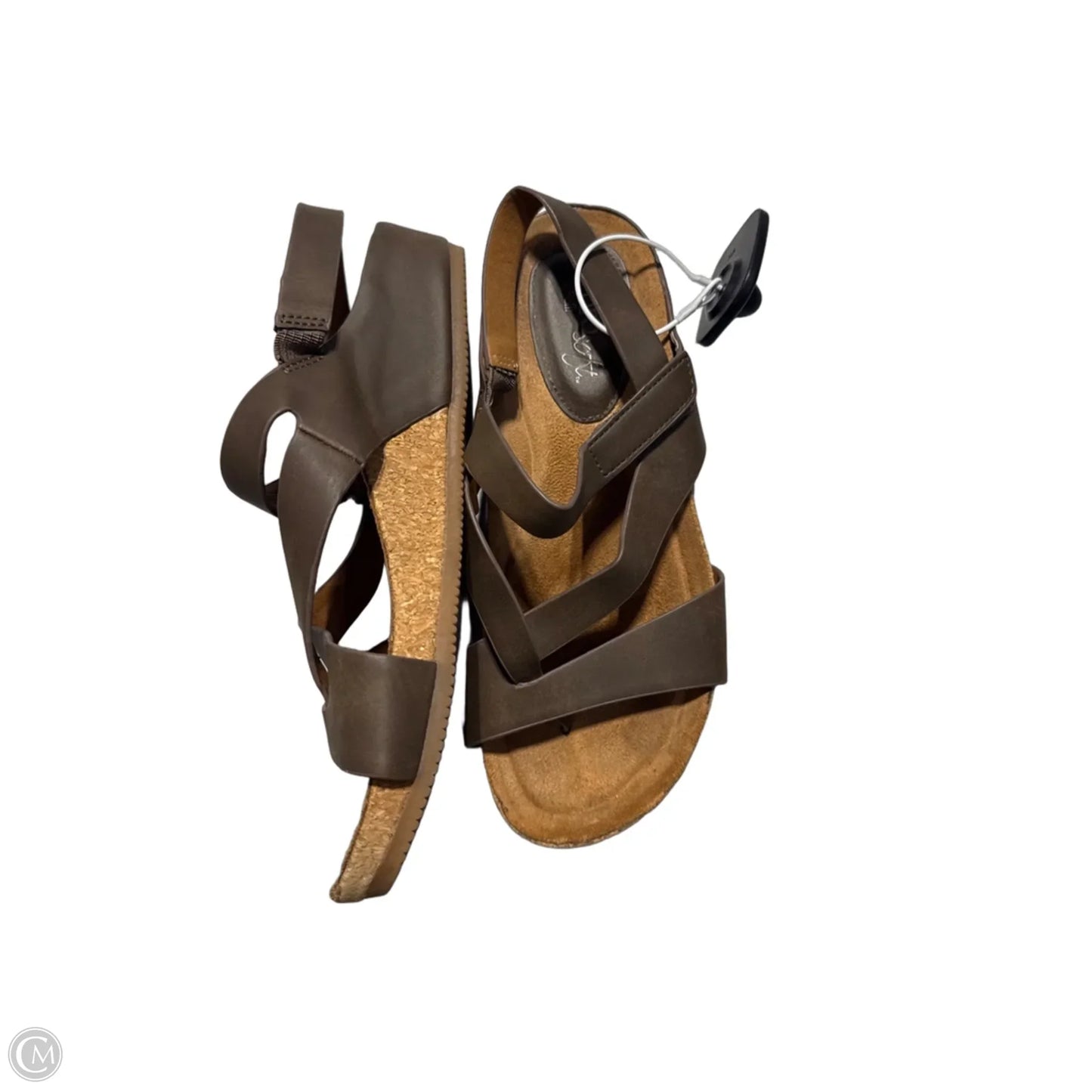 Sandals Flats By Sofft In Brown, Size: 6
