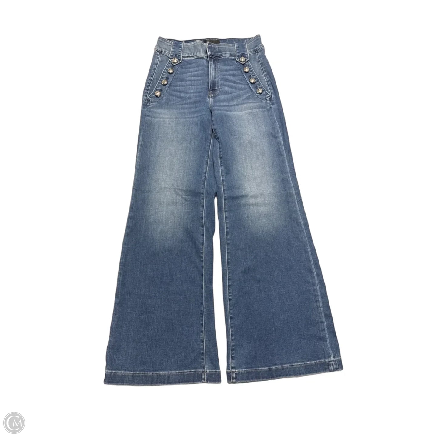 Jeans Wide Leg By White House Black Market In Blue, Size: 4