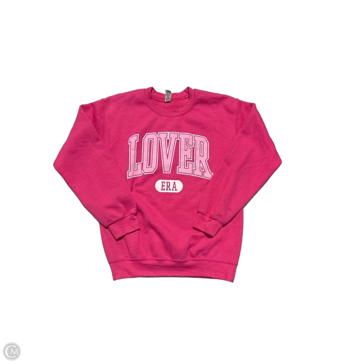 Top Long Sleeve By Gildan In Pink, Size: S
