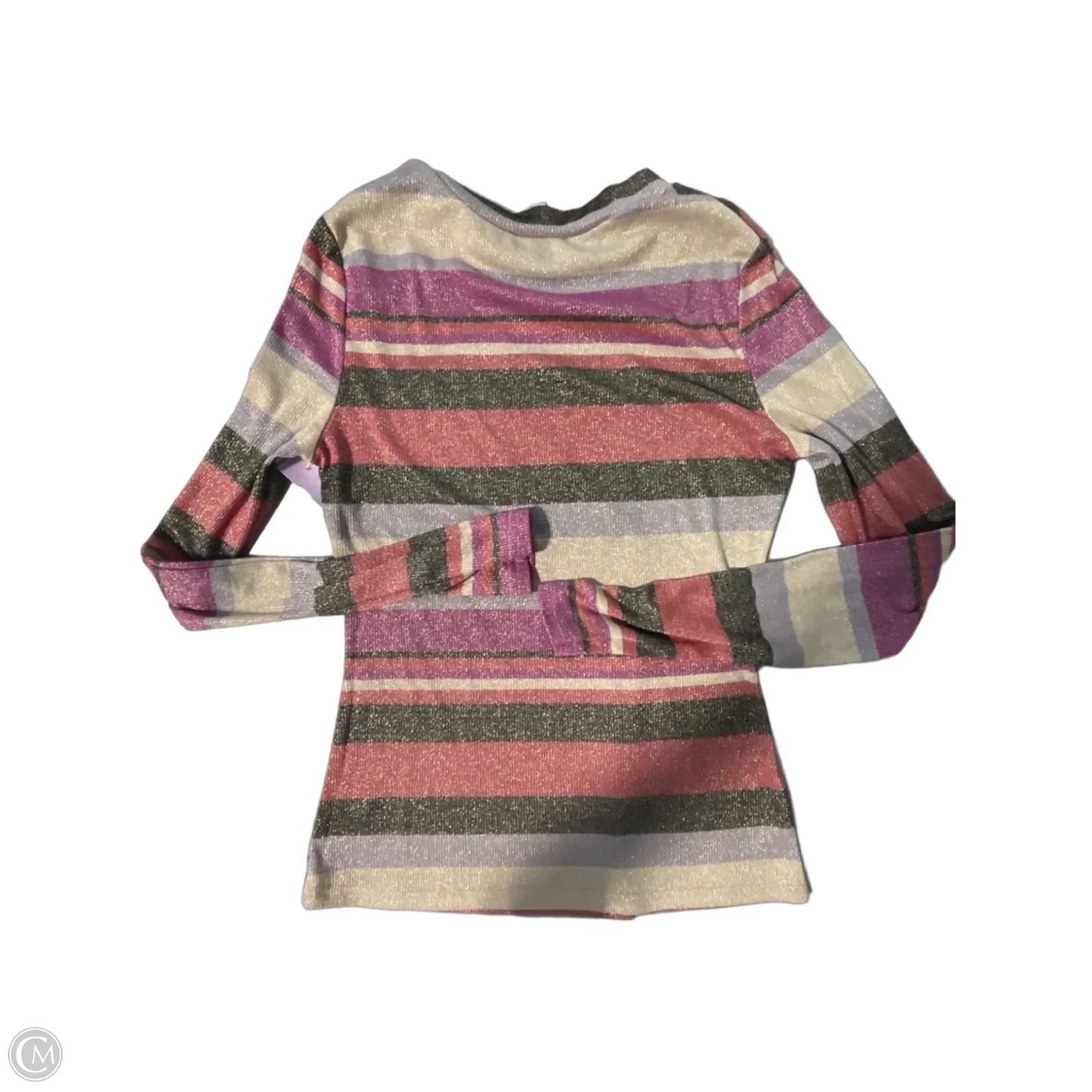 Top Long Sleeve By Allison Joy In Striped Pattern, Size: Xs