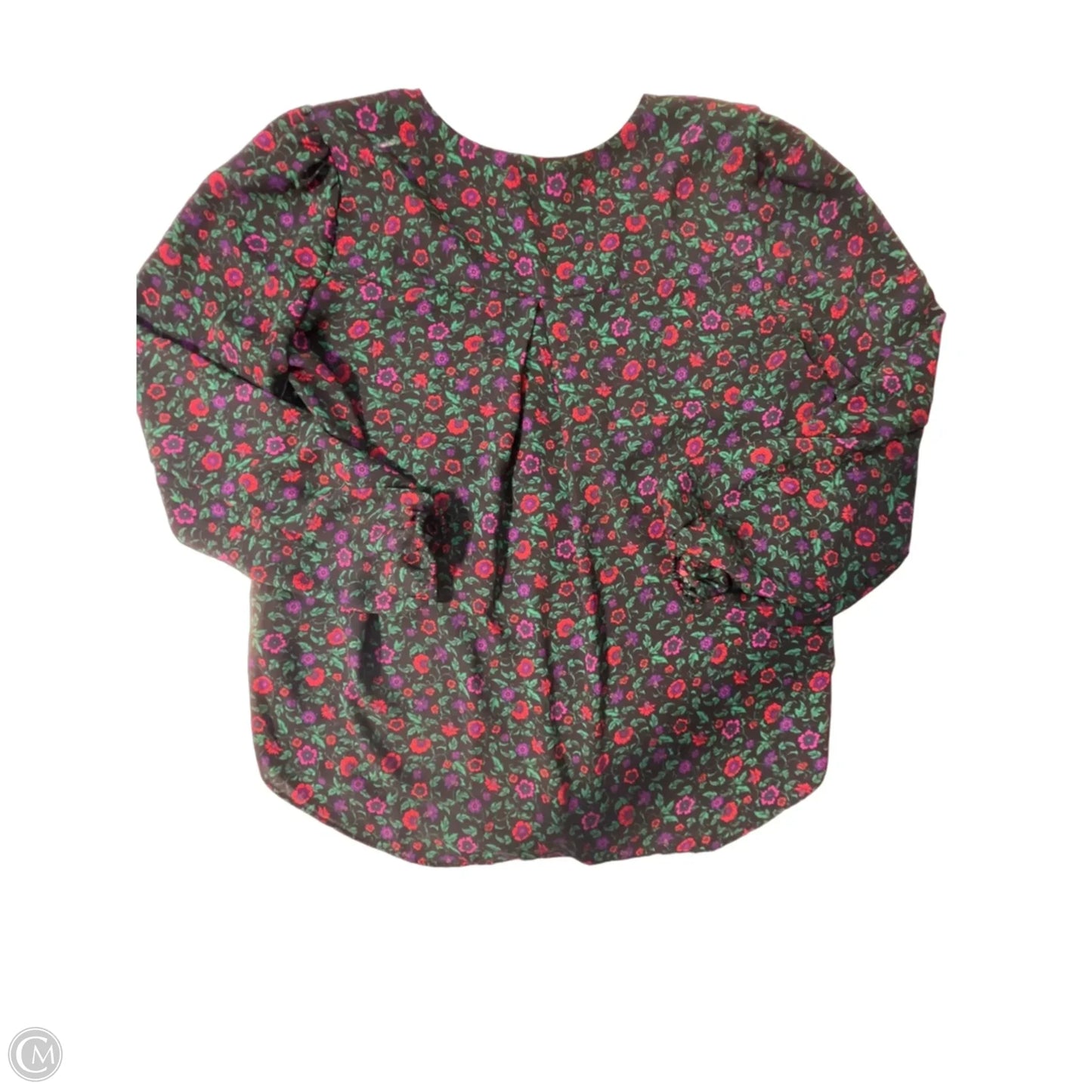 Top Long Sleeve By Cupcakes And Cashmere In Floral Print, Size: Xl
