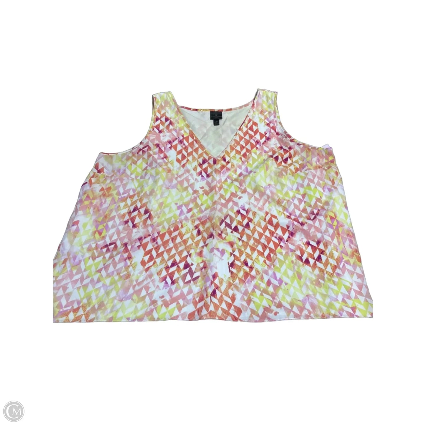 Tank Top By Worthington In Yellow, Size: 2x