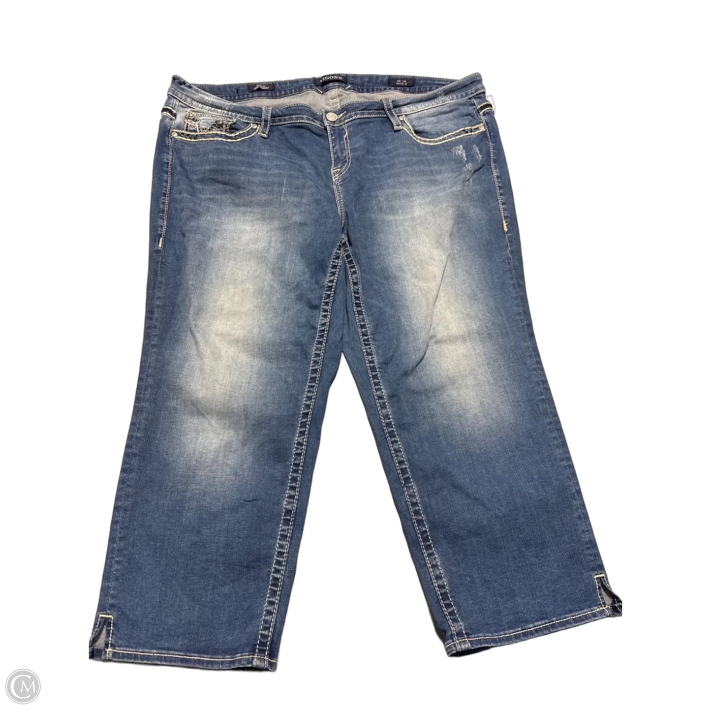 Jeans Straight By Vigoss In Blue, Size: 20